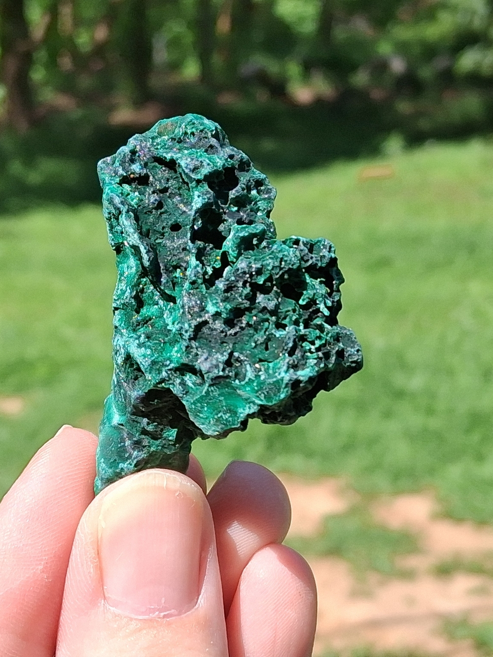 Velvet Malachite Specimen Crystal Chunk 54.1mm